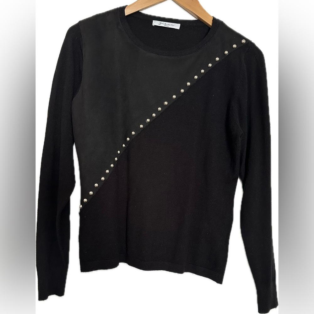 Milano Women's Black Studded Blouse